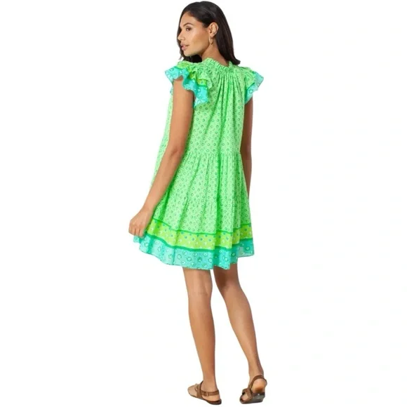 HALE BOB Sarila Voile Dress in Lime Size Small - Picture 2 of 10